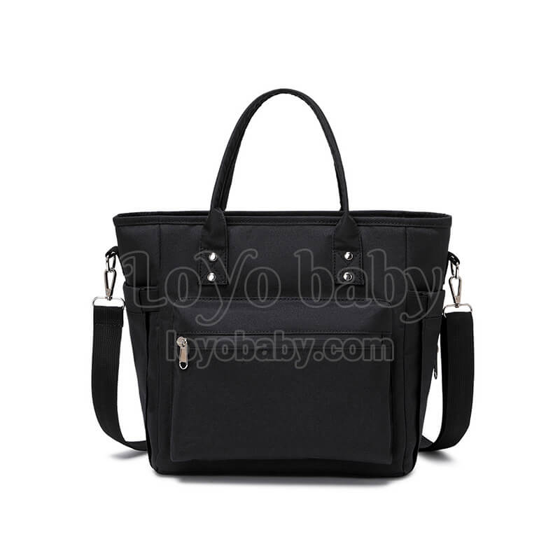 modern womens black shoulder lunch bag for work
