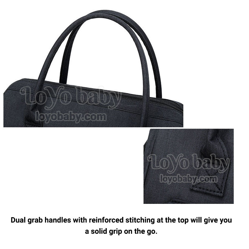 spacious modern women lunch bag tote with double handles