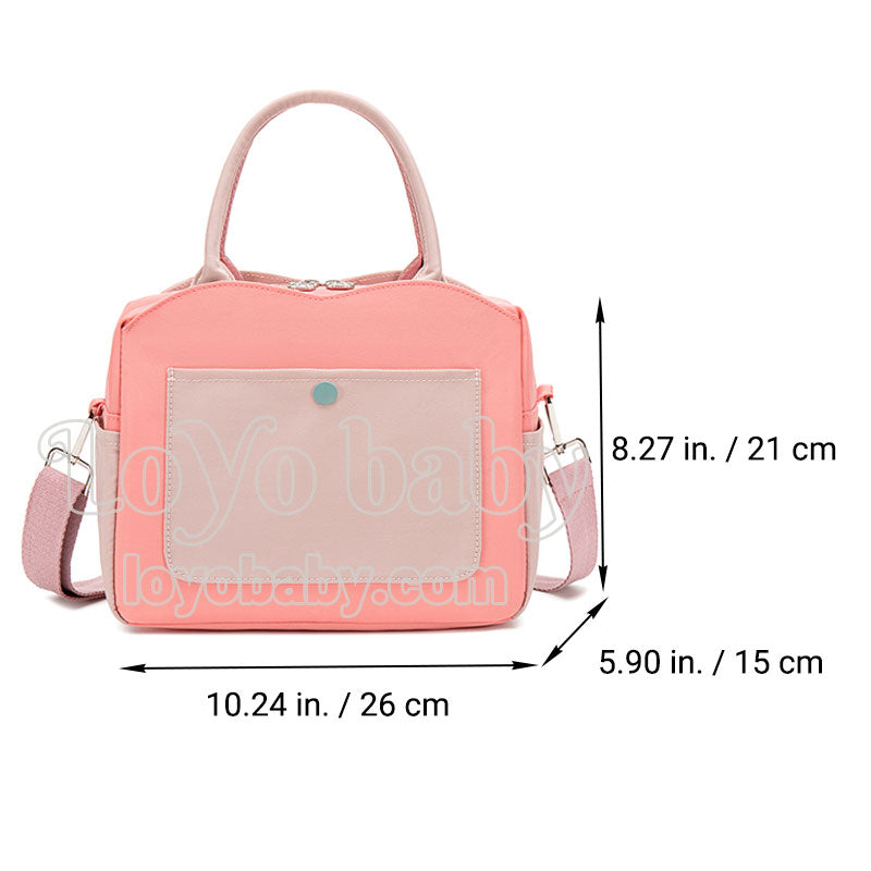 stylish insulated lunch tote for womens to work dimensions