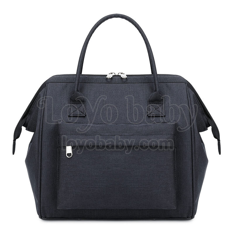 stylish large black lunch tote for women