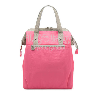 aesthetic women vertical insulated lunch tote bag in rose red