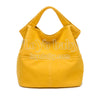 collapsible minimalist yellow canvas tote lunch tote for adults to work