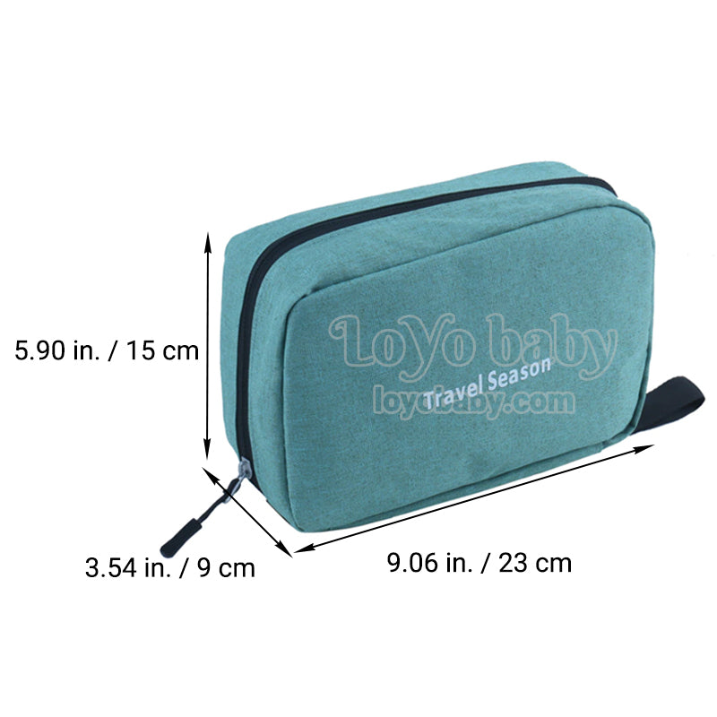 Minimalist Compact Toiletry Bag With Hanging Hook, With Zipper, For Men