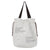 drawstring canvas white lunch bag with easy open top for women and men