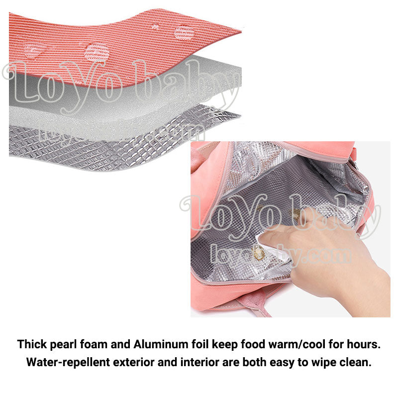 elegant tote lunch bag for women is insulated and easy to clean