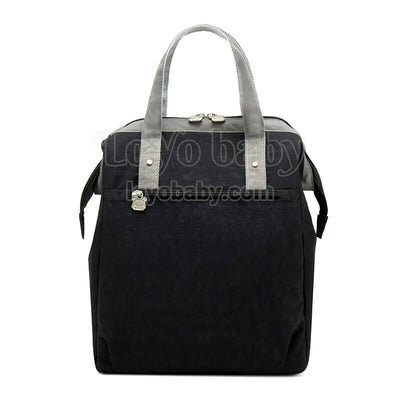 fashion women insulated vertical black lunch bag tote