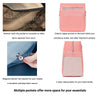 fashionable upright insulated lunch purse for women with lots of pockets