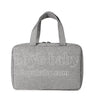 grey tote travel toiletry bag for women and men