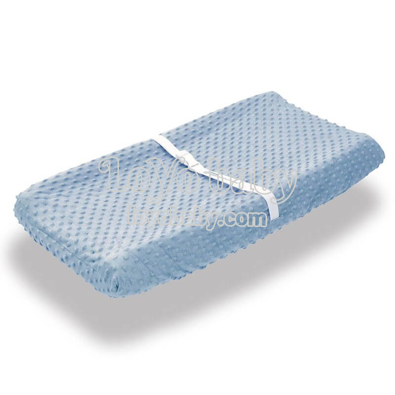 Plush Diaper Changing Pad Cover For Baby Boys And Girls Flat And Contour With Holes For Straps Loyobaby