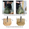 minimalist drawstring insulated foldable lunch bag for women and men with handles