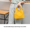 modern insulated canvas lunch tote bag for work with double handles