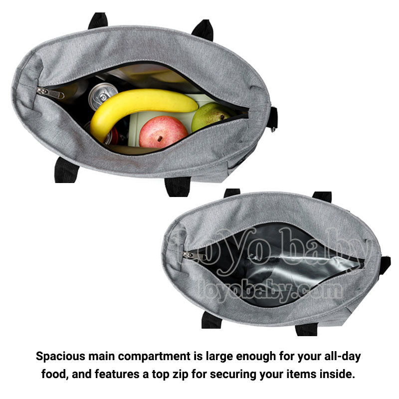 modern messenger lunch bag for women with easy open top