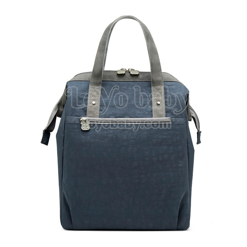 modern women spacious tall insulated lunch bag tote in vintage blue