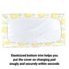 neutral thin boys and girls flat and contoured changing pad cover with hole in middle put on changing pad snugly