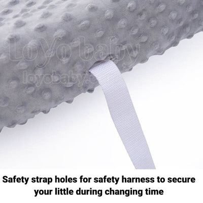 plush diaper changing pad covers set fit flat and contour changing pad with holes for straps