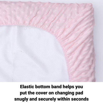 plush diaper changing pad covers set fit flat and contoured put on changing pad snugly