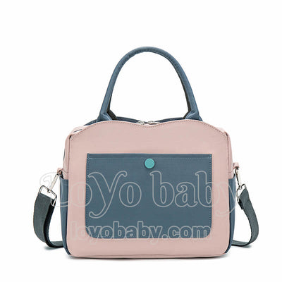 stylish insulated lunch tote bag for womens to work in pink
