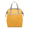 stylish large vertical yellow lunch tote bag for women