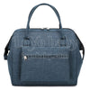 stylish spacious women tote lunch bag in blue