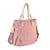 stylish waterproof nylon pink diaper tote bag for moms