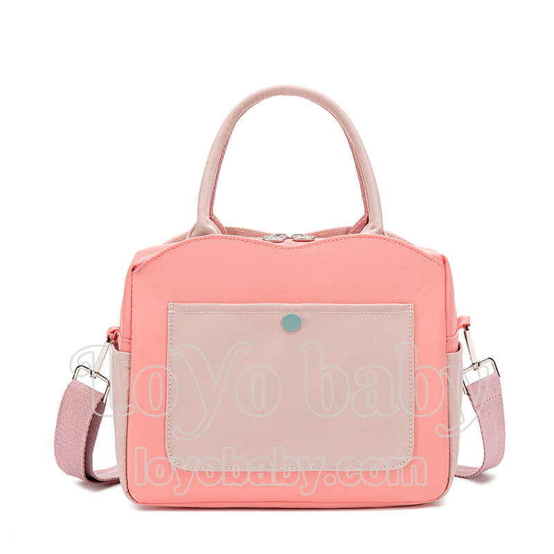 stylish womens insulated lunch tote bag for work in red