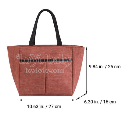 unique simple insulated women lunch bag tote dimensions